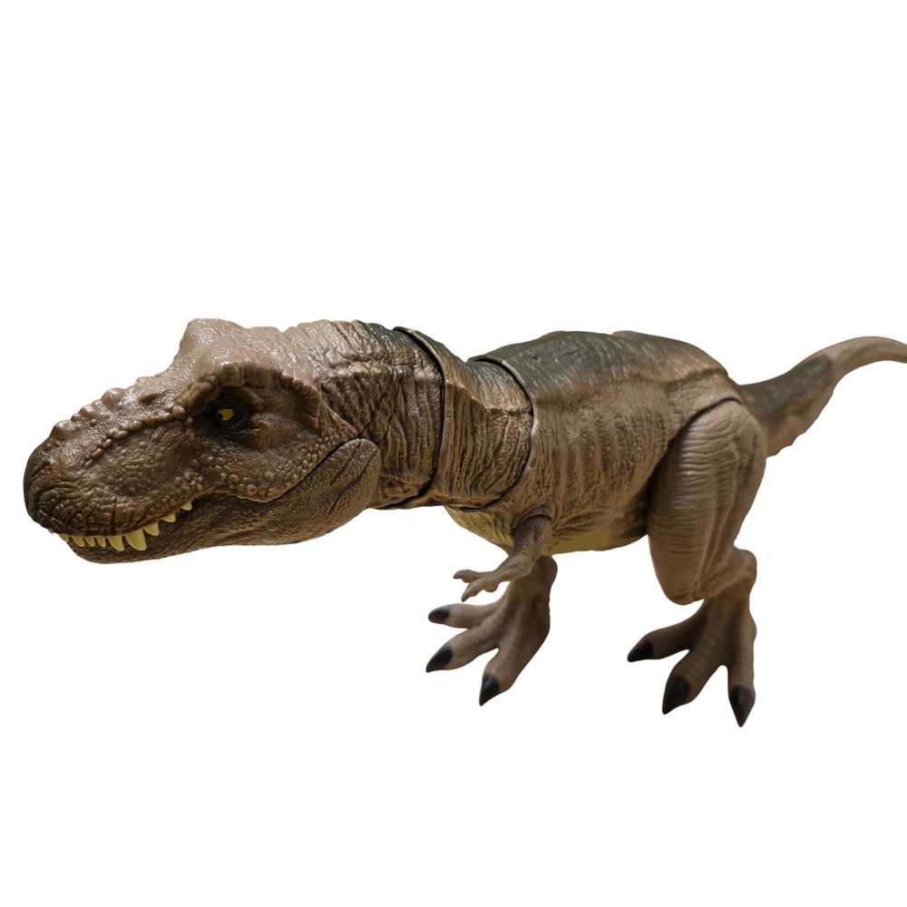Jurassic World Camp Cretaceous Epic Roarin' T-Rex Figure Brown‎ Pre-Owned Tested